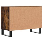 vidaXL Comodă TV, stejar fumuriu, 69,5x30x50 cm, lemn compozit