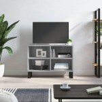 vidaXL Comodă TV, gri sonoma, 69,5x30x50 cm, lemn compozit vidaXL Comodă TV, gri sonoma, 69,5x30x50 cm, lemn compozit
