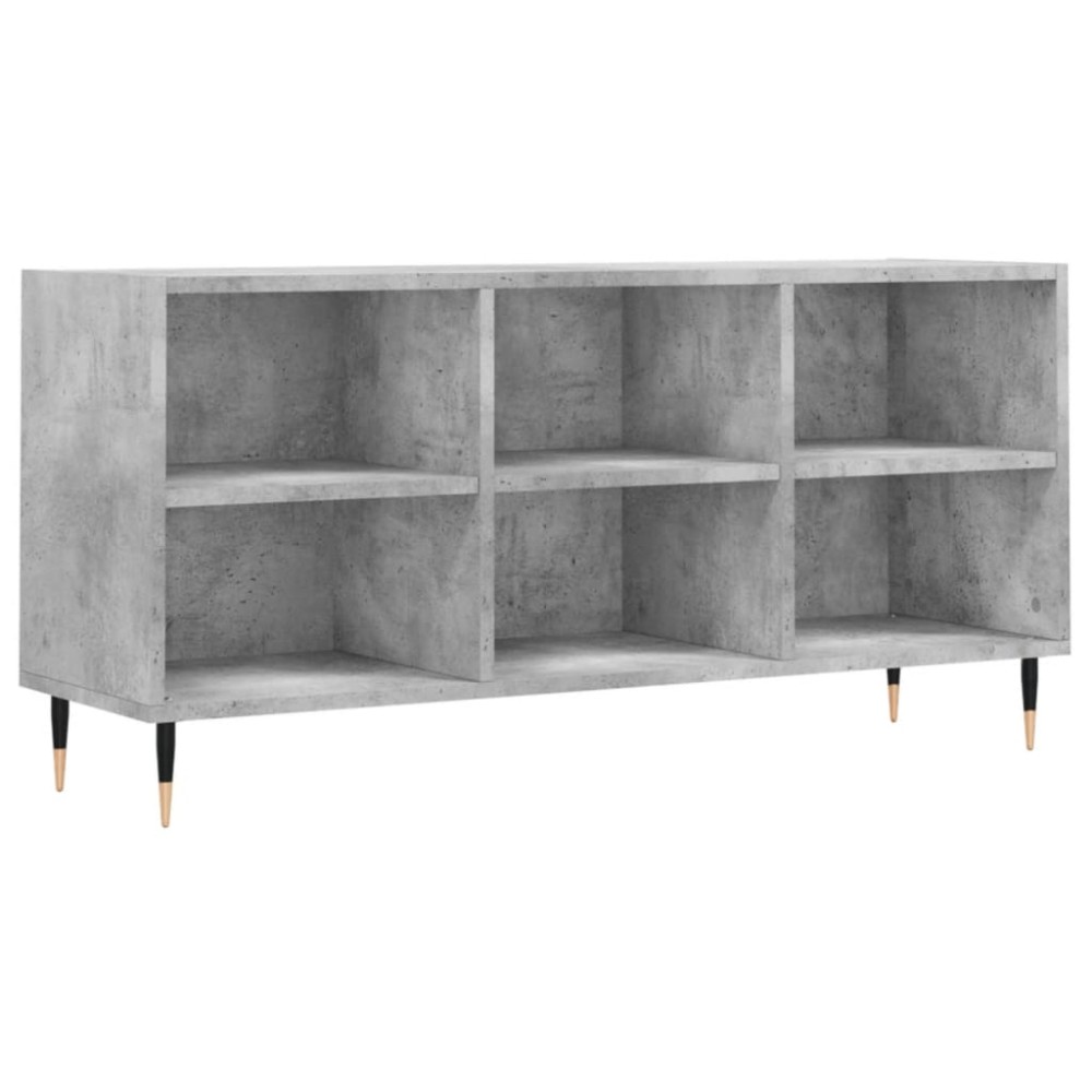 vidaXL Comodă TV, gri beton, 103,5x30x50 cm, lemn compozit