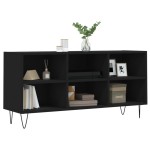 vidaXL Comodă TV, negru, 103,5x30x50 cm, lemn compozit