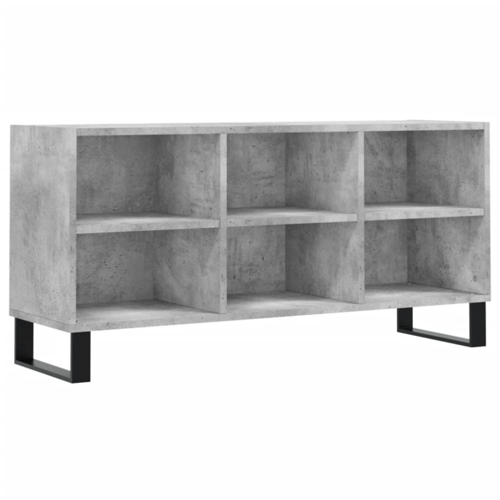 vidaXL Comodă TV, gri beton, 103,5x30x50 cm, lemn compozit