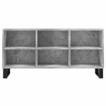 vidaXL Comodă TV, gri beton, 103,5x30x50 cm, lemn compozit vidaXL Comodă TV, gri beton, 103,5x30x50 cm, lemn compozit