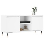 vidaXL Comodă TV, alb, 104x35x50 cm, lemn compozit
