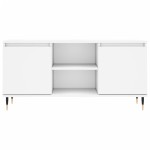 vidaXL Comodă TV, alb, 104x35x50 cm, lemn compozit