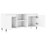 vidaXL Comodă TV, alb, 104x35x50 cm, lemn compozit