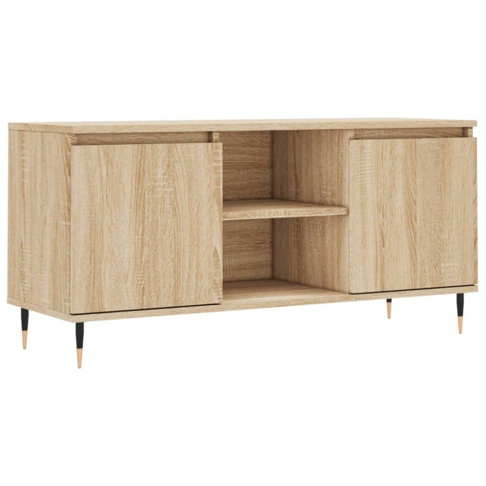 vidaXL Comodă TV, stejar sonoma, 104x35x50 cm, lemn compozit