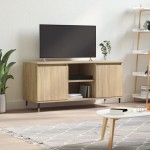 vidaXL Comodă TV, stejar sonoma, 104x35x50 cm, lemn compozit vidaXL Comodă TV, stejar sonoma, 104x35x50 cm, lemn compozit