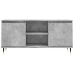 vidaXL Comodă TV, gri beton, 104x35x50 cm, lemn compozit vidaXL Comodă TV, gri beton, 104x35x50 cm, lemn compozit