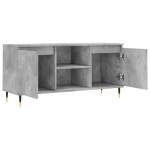 vidaXL Comodă TV, gri beton, 104x35x50 cm, lemn compozit vidaXL Comodă TV, gri beton, 104x35x50 cm, lemn compozit