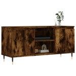 vidaXL Comodă TV, stejar fumuriu, 104x35x50 cm, lemn compozit vidaXL Comodă TV, stejar fumuriu, 104x35x50 cm, lemn compozit