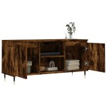vidaXL Comodă TV, stejar fumuriu, 104x35x50 cm, lemn compozit vidaXL Comodă TV, stejar fumuriu, 104x35x50 cm, lemn compozit