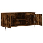 vidaXL Comodă TV, stejar fumuriu, 104x35x50 cm, lemn compozit vidaXL Comodă TV, stejar fumuriu, 104x35x50 cm, lemn compozit