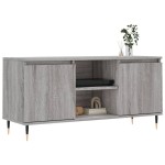 vidaXL Comodă TV, gri sonoma, 104x35x50 cm, lemn compozit vidaXL Comodă TV, gri sonoma, 104x35x50 cm, lemn compozit