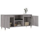 vidaXL Comodă TV, gri sonoma, 104x35x50 cm, lemn compozit vidaXL Comodă TV, gri sonoma, 104x35x50 cm, lemn compozit