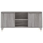 vidaXL Comodă TV, gri sonoma, 104x35x50 cm, lemn compozit vidaXL Comodă TV, gri sonoma, 104x35x50 cm, lemn compozit