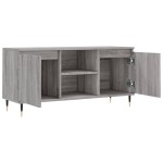 vidaXL Comodă TV, gri sonoma, 104x35x50 cm, lemn compozit vidaXL Comodă TV, gri sonoma, 104x35x50 cm, lemn compozit