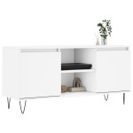 vidaXL Comodă TV, alb, 104x35x50 cm, lemn compozit vidaXL Comodă TV, alb, 104x35x50 cm, lemn compozit