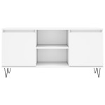 vidaXL Comodă TV, alb, 104x35x50 cm, lemn compozit vidaXL Comodă TV, alb, 104x35x50 cm, lemn compozit