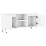 vidaXL Comodă TV, alb, 104x35x50 cm, lemn compozit vidaXL Comodă TV, alb, 104x35x50 cm, lemn compozit