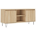 vidaXL Comodă TV, stejar sonoma, 104x35x50 cm, lemn compozit vidaXL Comodă TV, stejar sonoma, 104x35x50 cm, lemn compozit