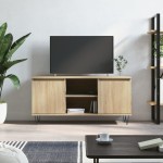 vidaXL Comodă TV, stejar sonoma, 104x35x50 cm, lemn compozit vidaXL Comodă TV, stejar sonoma, 104x35x50 cm, lemn compozit