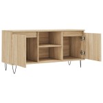 vidaXL Comodă TV, stejar sonoma, 104x35x50 cm, lemn compozit vidaXL Comodă TV, stejar sonoma, 104x35x50 cm, lemn compozit