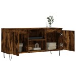 vidaXL Comodă TV, stejar fumuriu, 104x35x50 cm, lemn compozit vidaXL Comodă TV, stejar fumuriu, 104x35x50 cm, lemn compozit