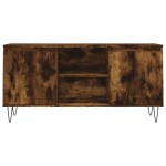 vidaXL Comodă TV, stejar fumuriu, 104x35x50 cm, lemn compozit vidaXL Comodă TV, stejar fumuriu, 104x35x50 cm, lemn compozit
