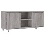 vidaXL Comodă TV, gri sonoma, 104x35x50 cm, lemn compozit vidaXL Comodă TV, gri sonoma, 104x35x50 cm, lemn compozit