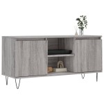 vidaXL Comodă TV, gri sonoma, 104x35x50 cm, lemn compozit vidaXL Comodă TV, gri sonoma, 104x35x50 cm, lemn compozit