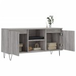 vidaXL Comodă TV, gri sonoma, 104x35x50 cm, lemn compozit vidaXL Comodă TV, gri sonoma, 104x35x50 cm, lemn compozit