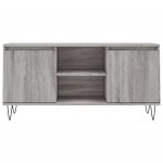 vidaXL Comodă TV, gri sonoma, 104x35x50 cm, lemn compozit vidaXL Comodă TV, gri sonoma, 104x35x50 cm, lemn compozit
