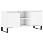 vidaXL Comodă TV, alb, 104x35x50 cm, lemn compozit vidaXL Comodă TV, alb, 104x35x50 cm, lemn compozit