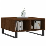 vidaXL Masă de cafea, stejar maro, 60x60x30 cm, lemn compozit vidaXL Masă de cafea, stejar maro, 60x60x30 cm, lemn compozit