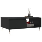 vidaXL Masă de cafea, negru, 90x60x35 cm, lemn compozit