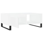 vidaXL Masă de cafea, alb, 90x60x35 cm, lemn compozit