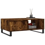 vidaXL Masă de cafea, stejar fumuriu, 90x60x35 cm, lemn compozit