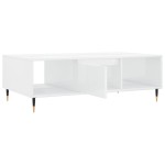 vidaXL Masă de cafea, alb extralucios, 104x60x35 cm, lemn compozit vidaXL Masă de cafea, alb extralucios, 104x60x35 cm, lemn compozit