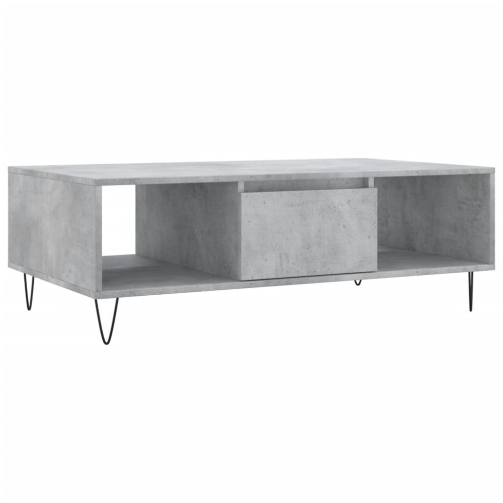 vidaXL Masă de cafea, gri beton, 104x60x35 cm, lemn compozit
