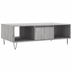 vidaXL Masă de cafea, gri sonoma, 104x60x35 cm, lemn compozit
