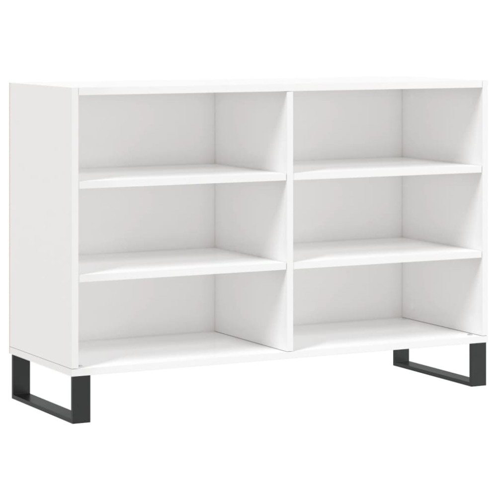 vidaXL Servantă, alb extralucios, 103,5x35x70 cm, lemn compozit