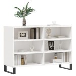 vidaXL Servantă, alb extralucios, 103,5x35x70 cm, lemn compozit vidaXL Servantă, alb extralucios, 103,5x35x70 cm, lemn compozit