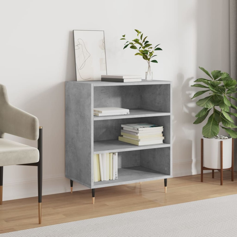 vidaXL Servantă, gri beton, 57x35x70 cm, lemn compozit