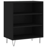 vidaXL Servantă, negru, 57x35x70 cm, lemn prelucrat
