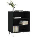 vidaXL Servantă, negru, 57x35x70 cm, lemn prelucrat