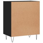 vidaXL Servantă, negru, 57x35x70 cm, lemn prelucrat