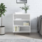 vidaXL Servantă, alb extralucios, 57x35x70 cm, lemn compozit vidaXL Servantă, alb extralucios, 57x35x70 cm, lemn compozit