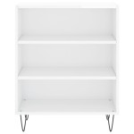 vidaXL Servantă, alb extralucios, 57x35x70 cm, lemn compozit vidaXL Servantă, alb extralucios, 57x35x70 cm, lemn compozit