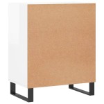 vidaXL Servantă, alb extralucios, 57x35x70 cm, lemn compozit vidaXL Servantă, alb extralucios, 57x35x70 cm, lemn compozit