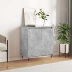 vidaXL Servantă, gri beton, 60x35x70 cm, lemn prelucrat vidaXL Servantă, gri beton, 60x35x70 cm, lemn prelucrat